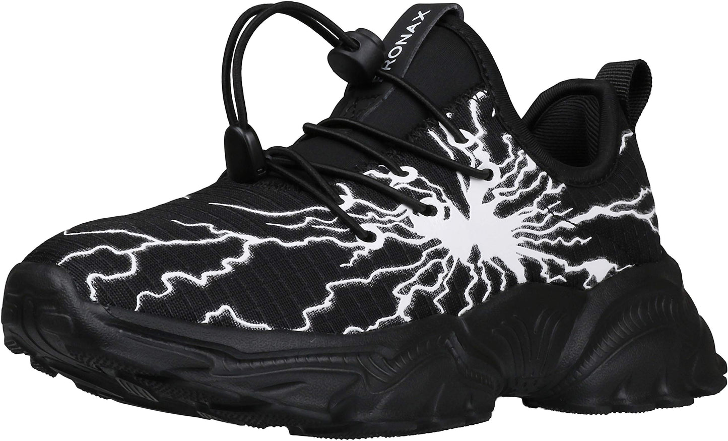 BRONAX Little/Big Boys Comfortable Graffiti Personality Tennis Shoes