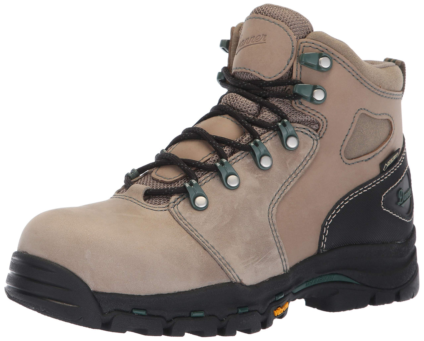Danner Vicious NMT 4” Composite Toe Work Boots for Women - Waterproof and Breathable Leather Upper, Slip-Resistant Rubber Vibram Outsole, EH Resistant