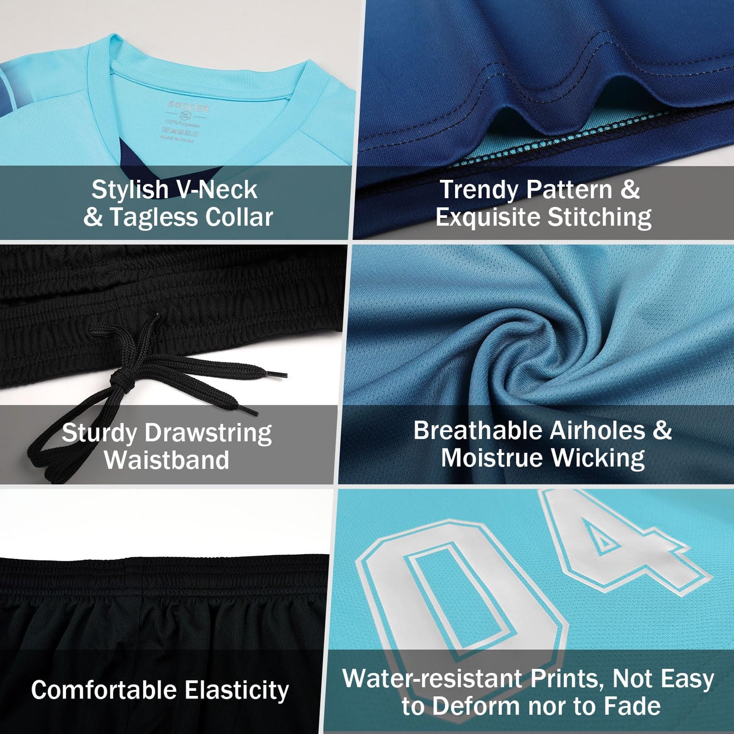 Custom Goalie Jersey Soccer for Adult/Kids Goalkeeper Jersey Personalized Long Sleeve Soccer Jersey with Name Team Logo