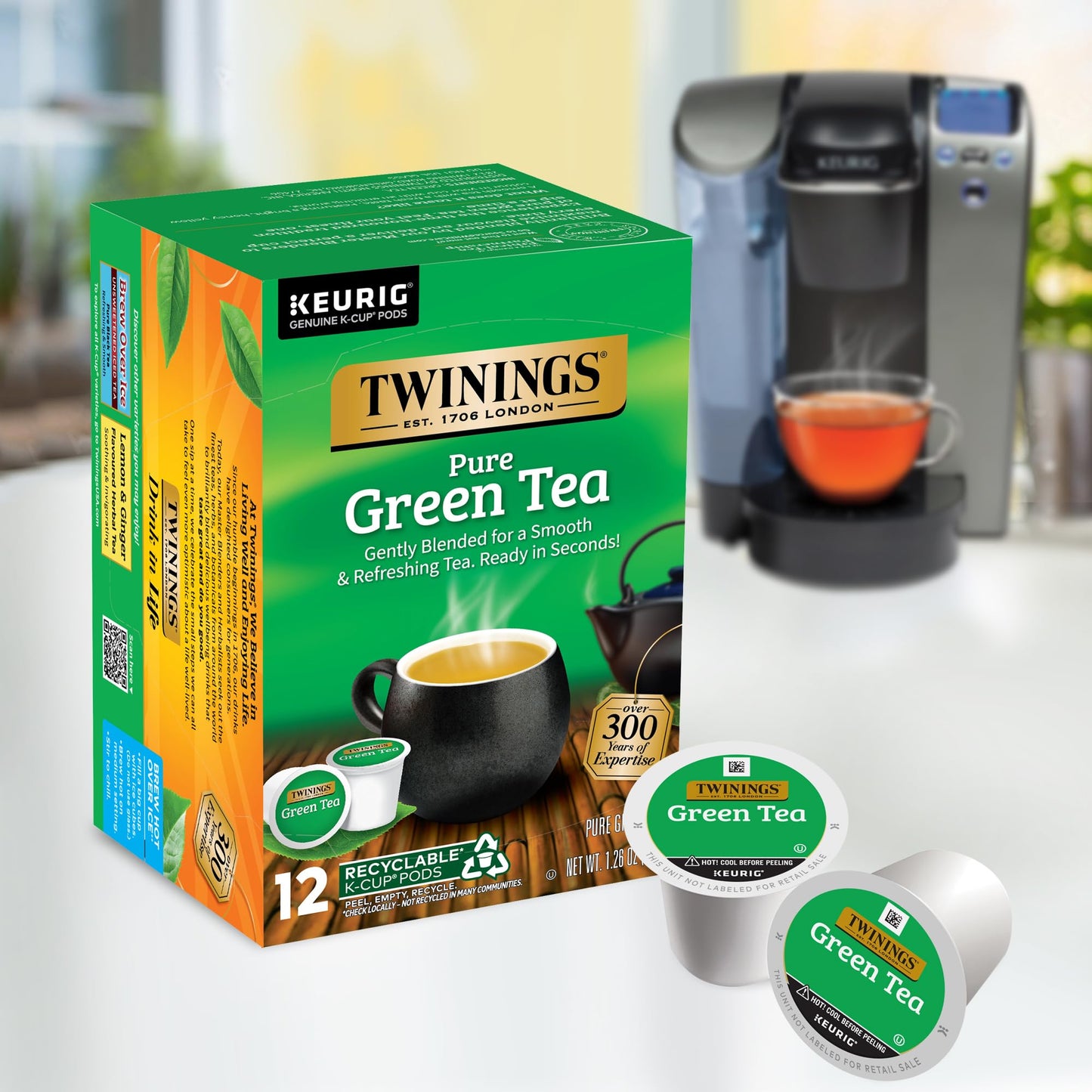 Twinings English Breakfast Black Tea K-Cup Pods for Keurig, 24 Count (Pack of 1), Smooth, Flavourful, Robust, Caffeinated, Enjoy Hot or Iced