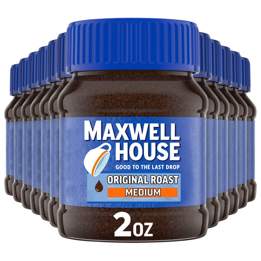 Maxwell House Original Roast Instant Coffee, 8 oz Jar