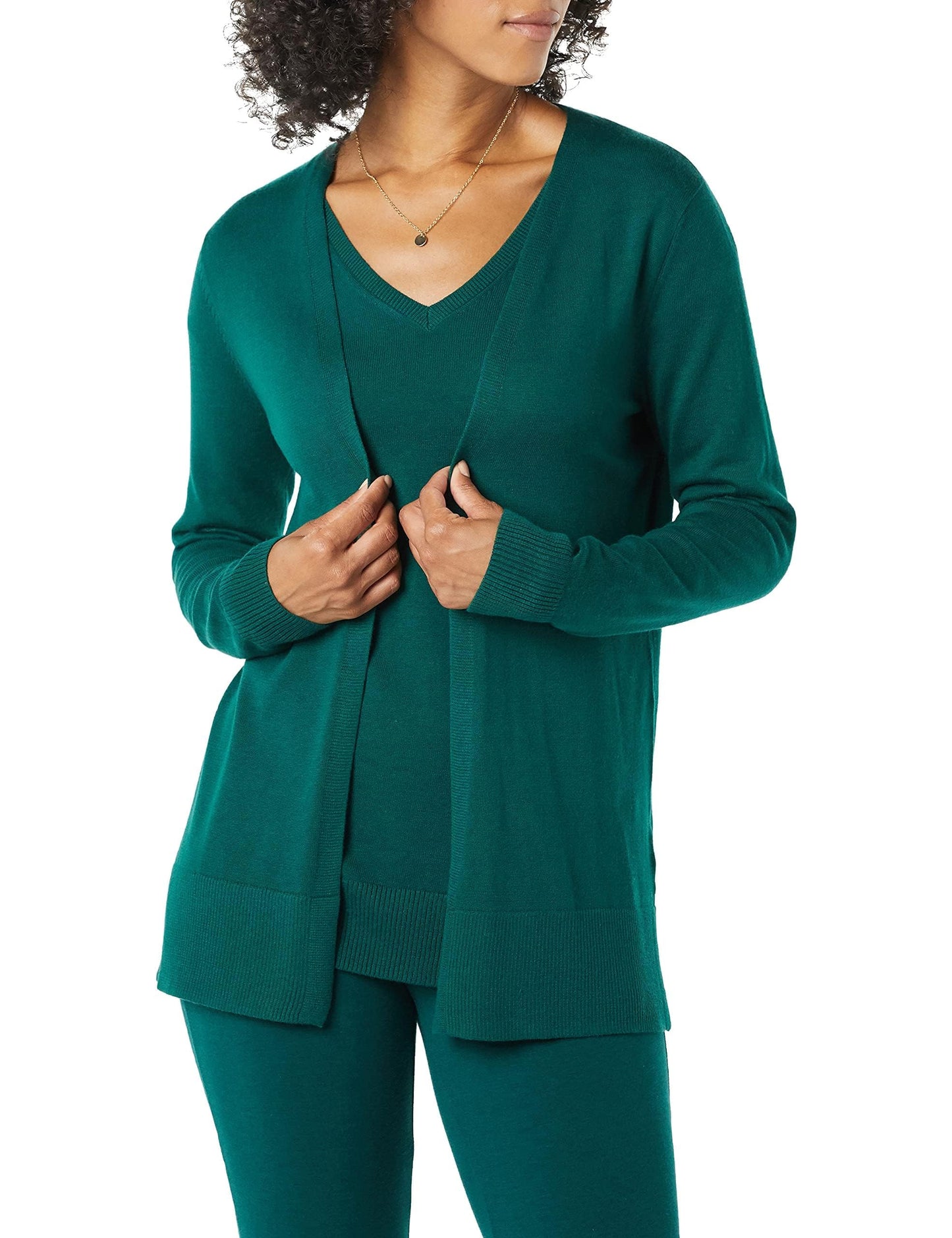 Amazon Essentials Women's Lightweight Long Sleeve Open-Front Cardigan Sweater (Available in Plus Size)