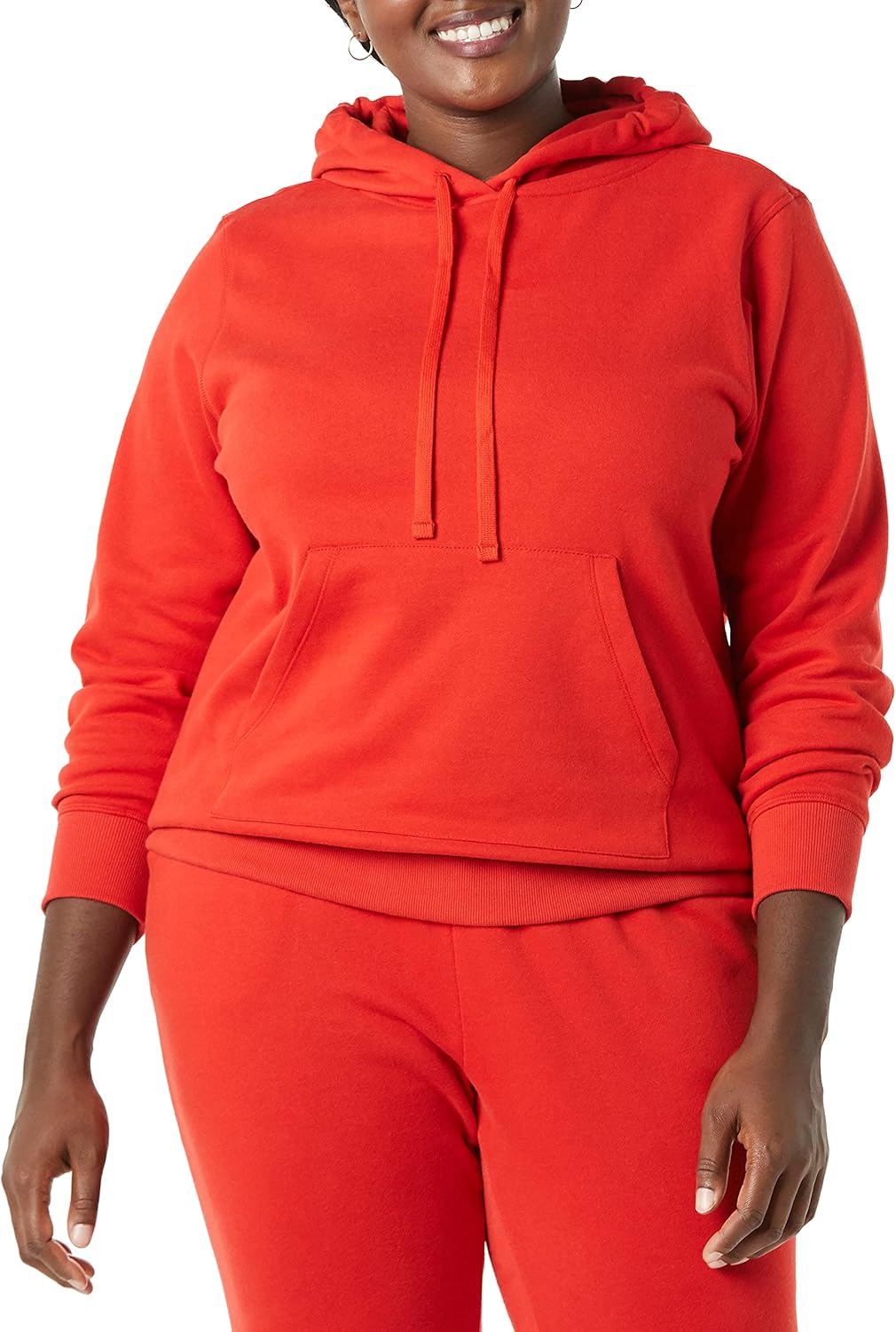 Amazon Essentials Women's Regular-Fit Brushed Back Fleece Pullover Hoodie (Available in Plus Size)