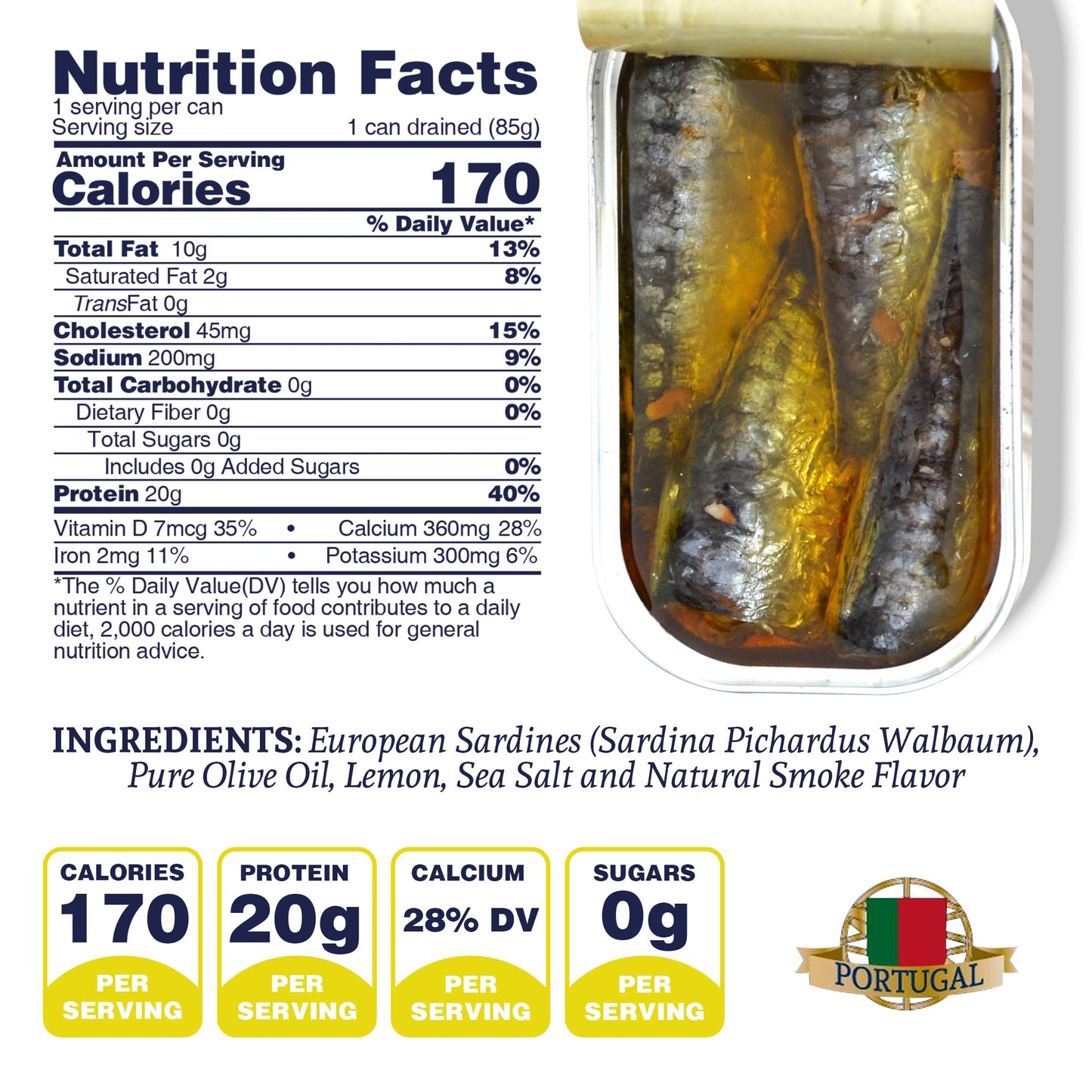 Santo Amaro - 6 Flavor Variety Pack Sampler European Wild Sardines - Virgin Olive Oil - Tomato Sauce from Puree - Virgin Olive Oil & Spicy Red Piri Piri Pepper - Spring Water - Virgin Olive Oil & Lisbon Lemon - Tomato Puree with Spicy Red Piri Piri Pepper