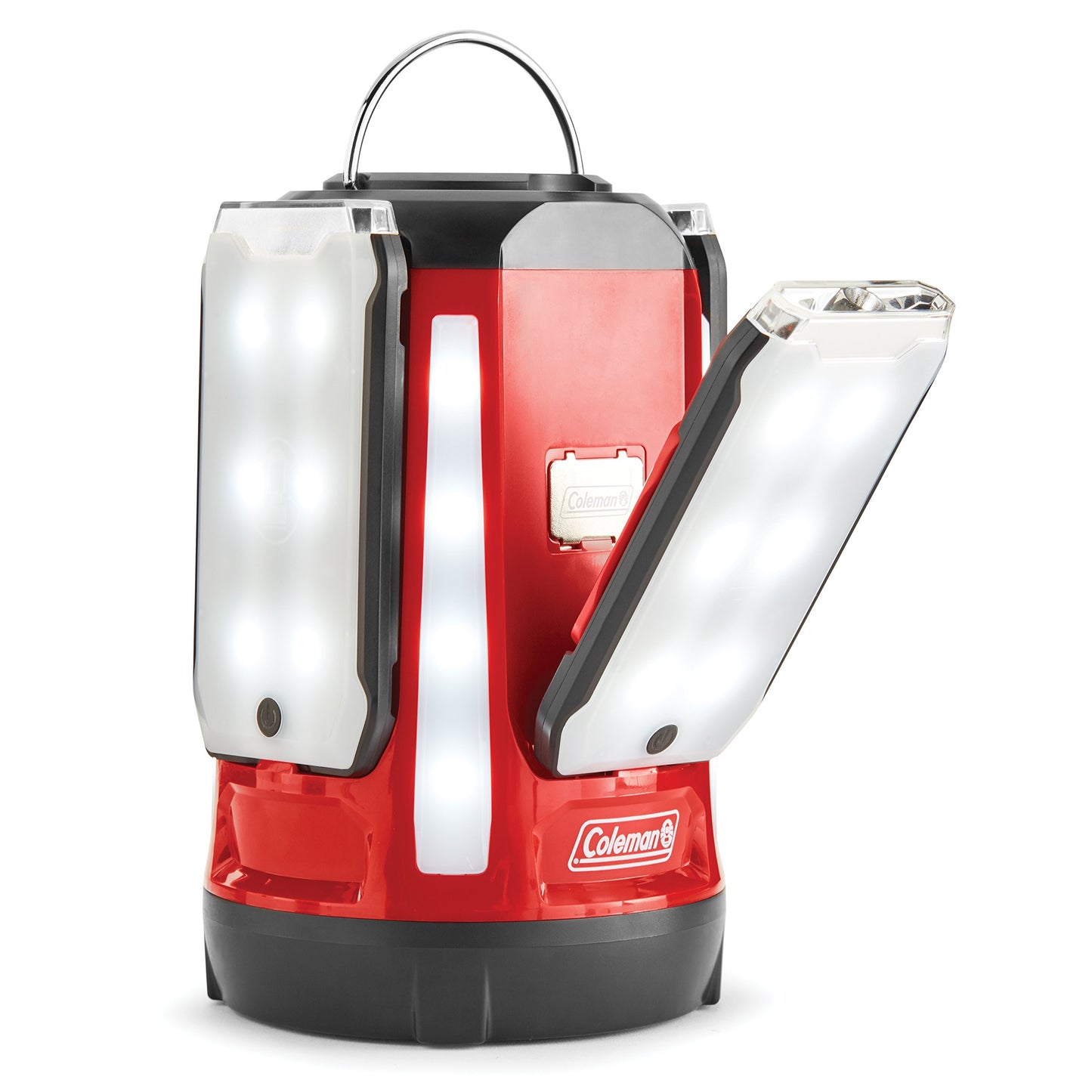Coleman Multi-Panel Rechargeable LED Lantern, Water-Resistant Lantern with Removable Magnetic Light Panels, Built-In Flashlight, & USB Charging Port; Great for Camping, Hunting, Emergencies, & More