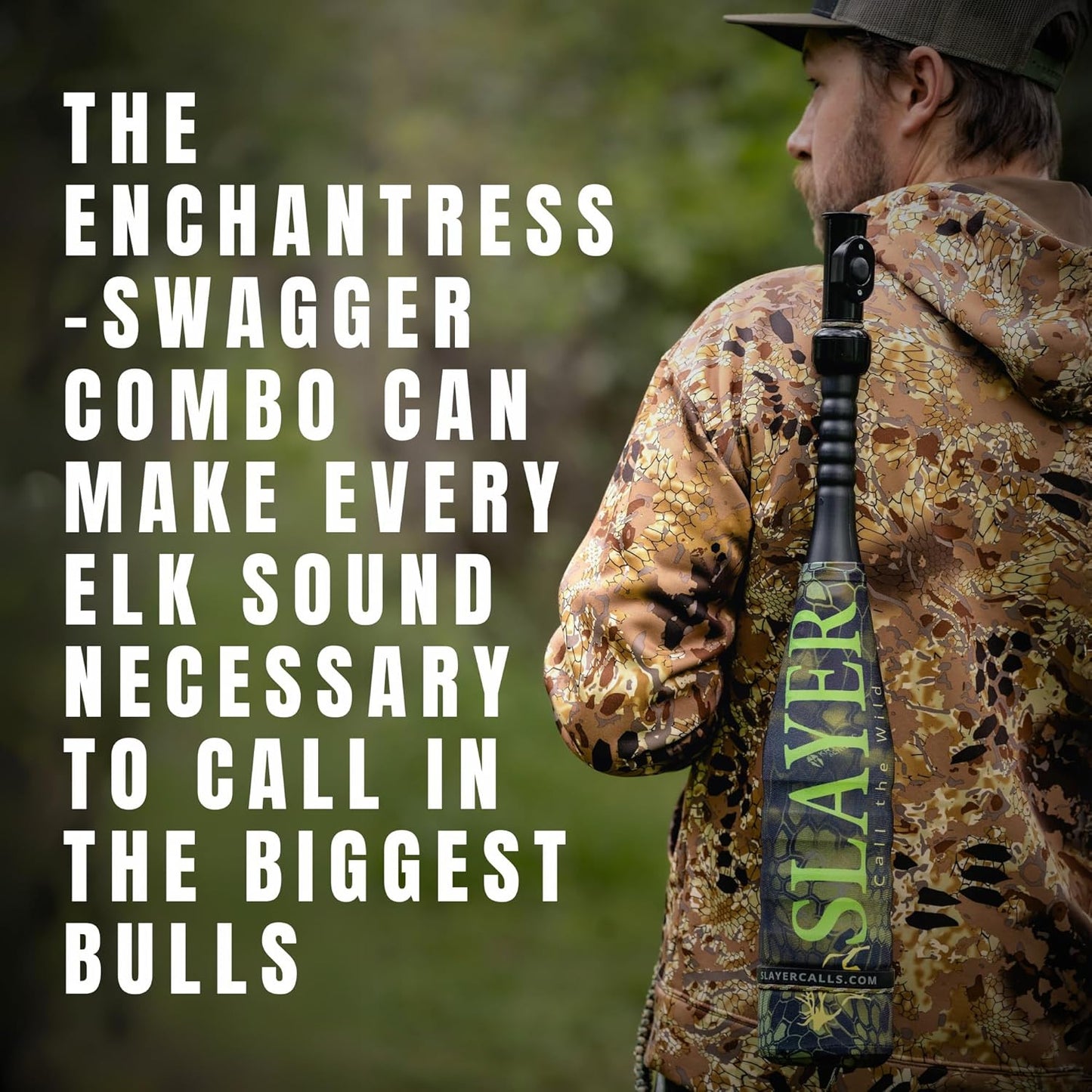 The Enchantress Elk Slayer | Push Button Elk Call for Realistic Cow Elk Sounds | Call + Bugle + Extra Reed
