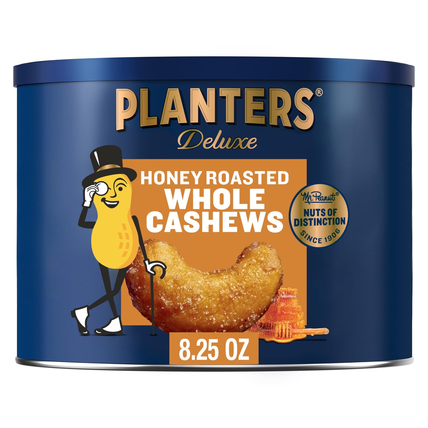 PLANTERS Deluxe Lightly Salted Cashews, Party Snacks, Plant-Based Protein, Quick Snack for Adults, After School Snack, Flavored with Sea Salt, Kosher, 1lb 2.25oz