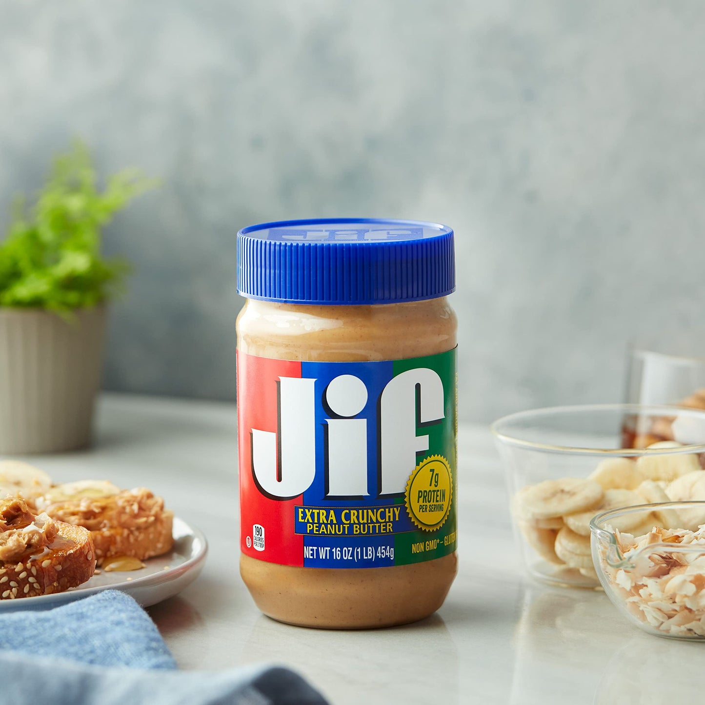 Jif Creamy Peanut Butter, 16 Ounces (Pack of 3)