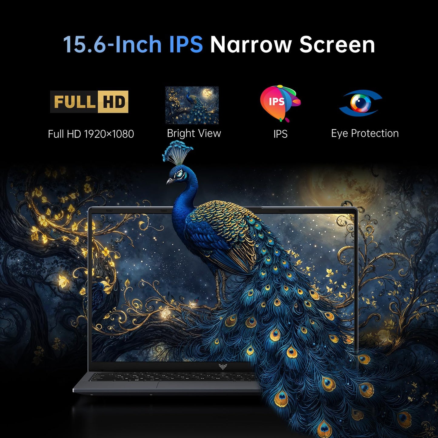 KAIGERR Laptop Computer 15.6-in Intel N97 Traditional Laptops 16GB DDR4 512GB SSD Notebook Computer Laptops Numeric Keypad WiFi 5 HDMI Type-C USB 3.2 Webcam 3.5mm Audio Office Laptops