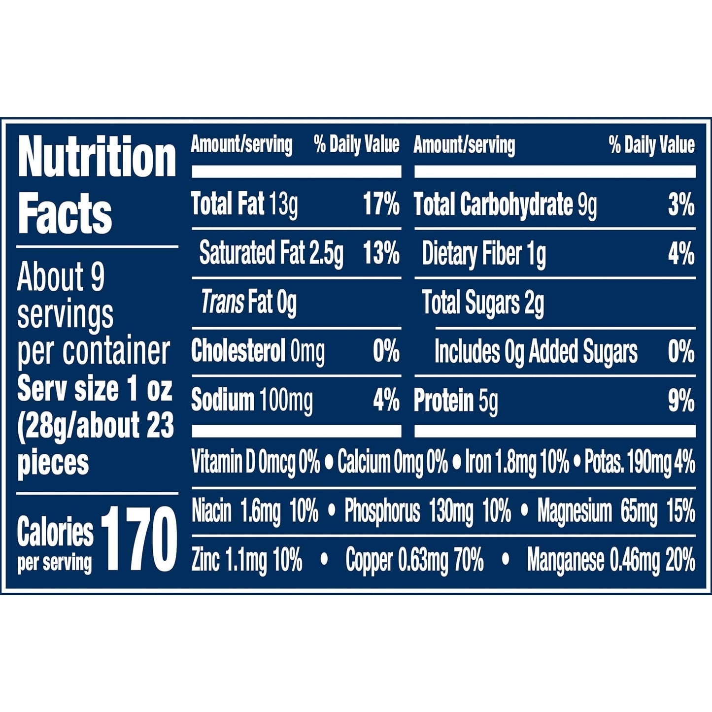 PLANTERS Deluxe Lightly Salted Cashews, Party Snacks, Plant-Based Protein, Quick Snack for Adults, After School Snack, Flavored with Sea Salt, Kosher, 1lb 2.25oz