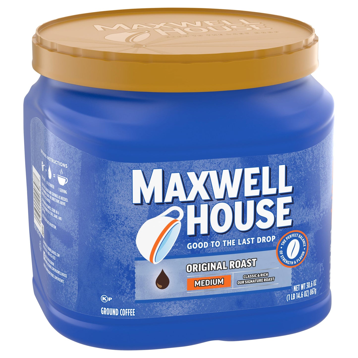 Maxwell House 27.5oz Ground Coffee Medium Original Roast