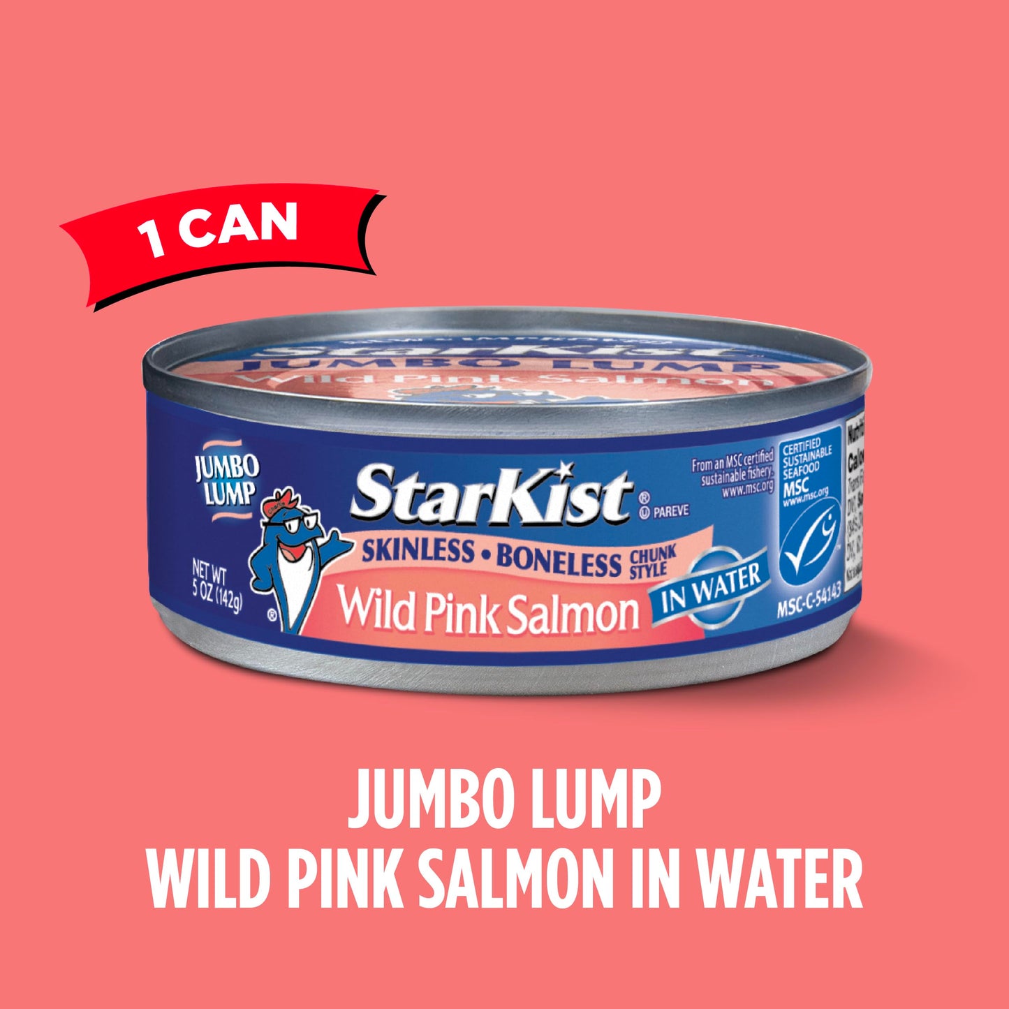 StarKist Wild Pink Salmon, Skinless, Boneless, 5 Ounce (Pack of 12)
