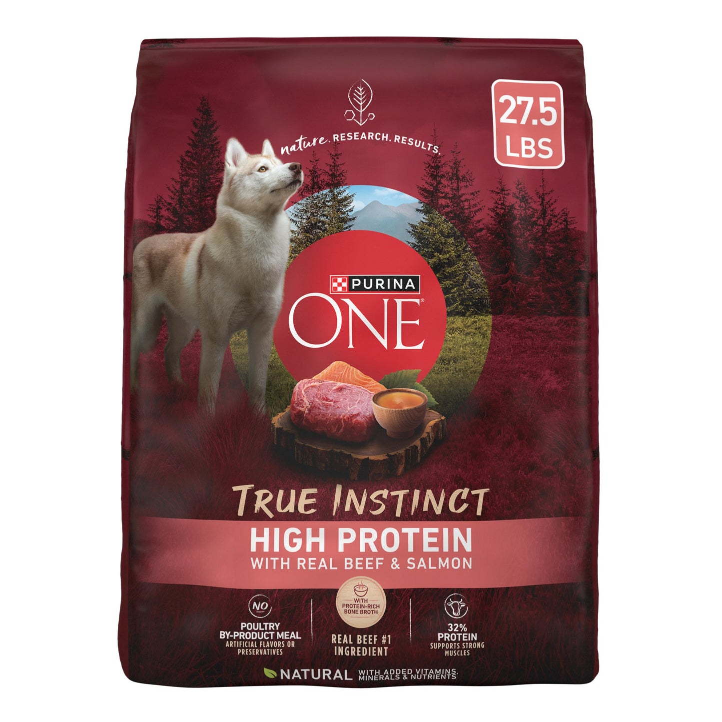 Purina ONE True Instinct With A Blend Of Real Turkey and Venison Dry Dog Food - 36 lb. Bag
