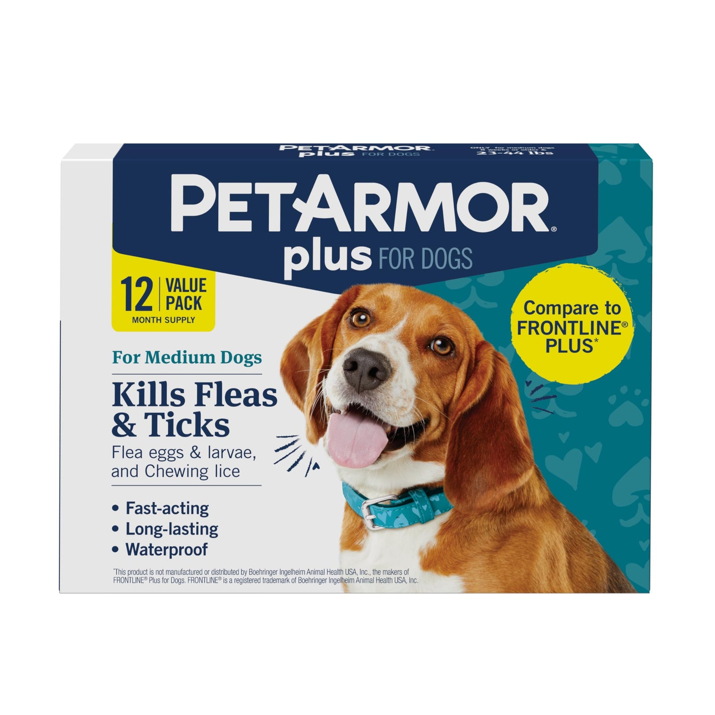 PetArmor Plus Flea and Tick Prevention for Cats, Cat Flea and Tick Treatment, 6 Dose, Waterproof Topical, Fast Acting, Cats Over 1.5 lbs