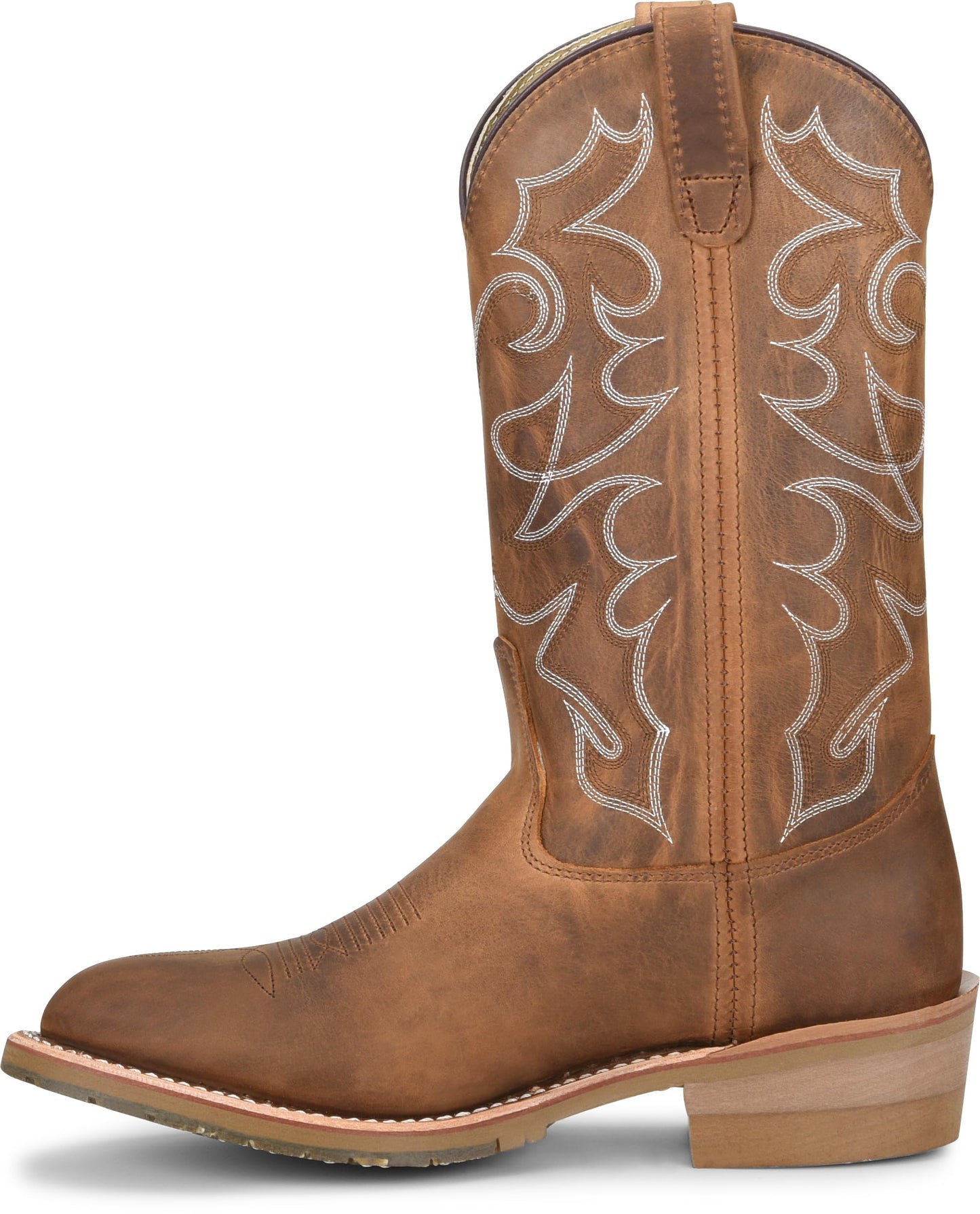 DOUBLE-H Dylan 12" Work Boots for Men - Old Town Folklore Leather, PermaFresh Cushioned Insole, Oil- and Slip-Resistant I.C.E. Outsole, Made in USA