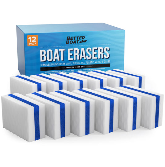 Premium Boat Scuff Erasers, Boating Accessories for Cleaning, Gift for Pontoon, Fishing, Jon Boats, Decks, Vinyl and Hull Cleaner, Gadgets for Men and Women