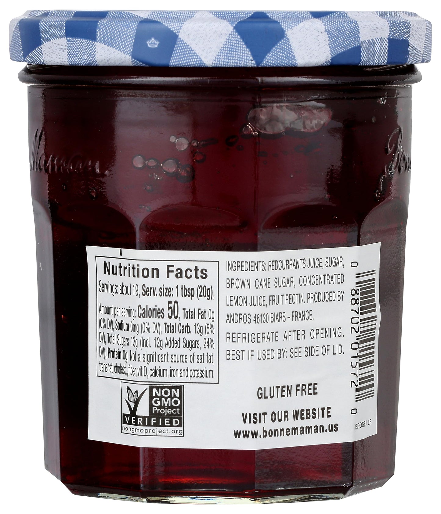Bonne Maman Preserves, Variety Pack (Strawberry, Raspberry, Wild Blueberry, Cherry), 13 Ounce Jars (Pack of 4)