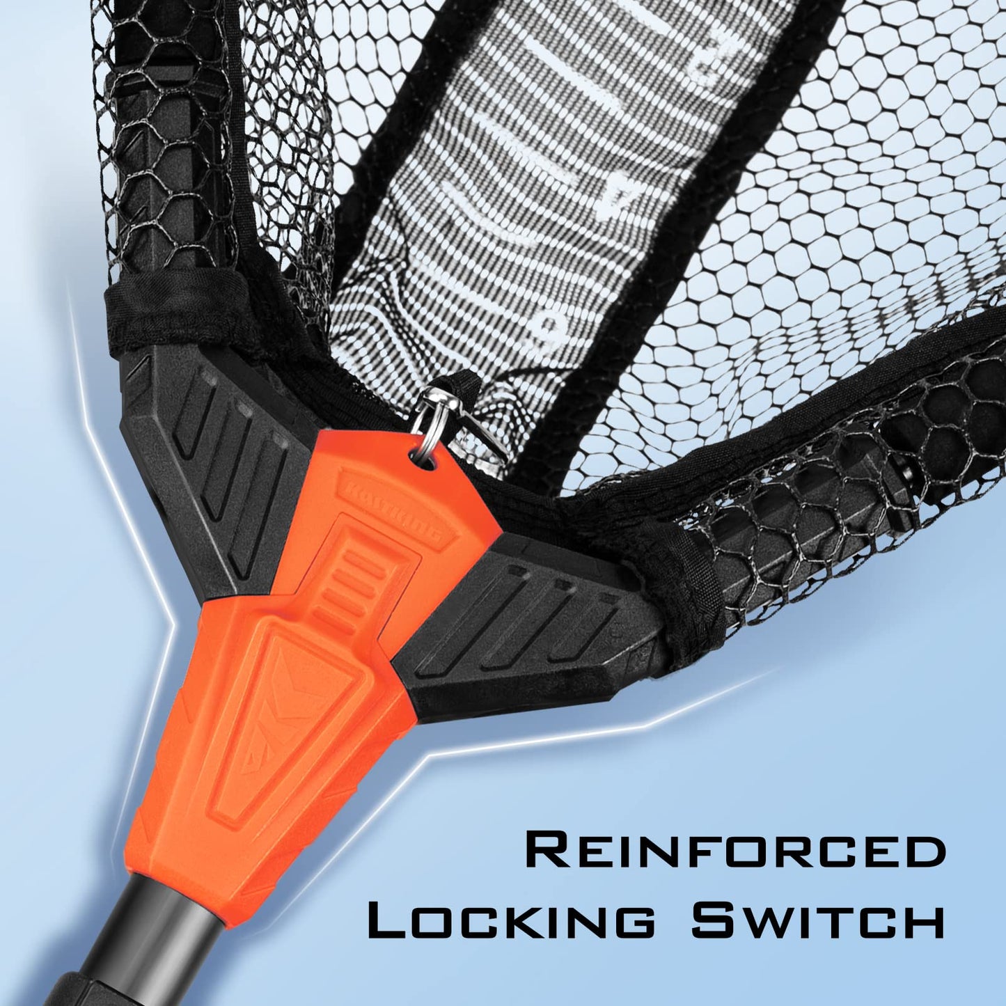 KastKing Pontus Fishing Net, Foldable & Lightweight Landing Net with Built in Length Scale, Strength Aluminum Handle, Fishing Gear and Gift for Men