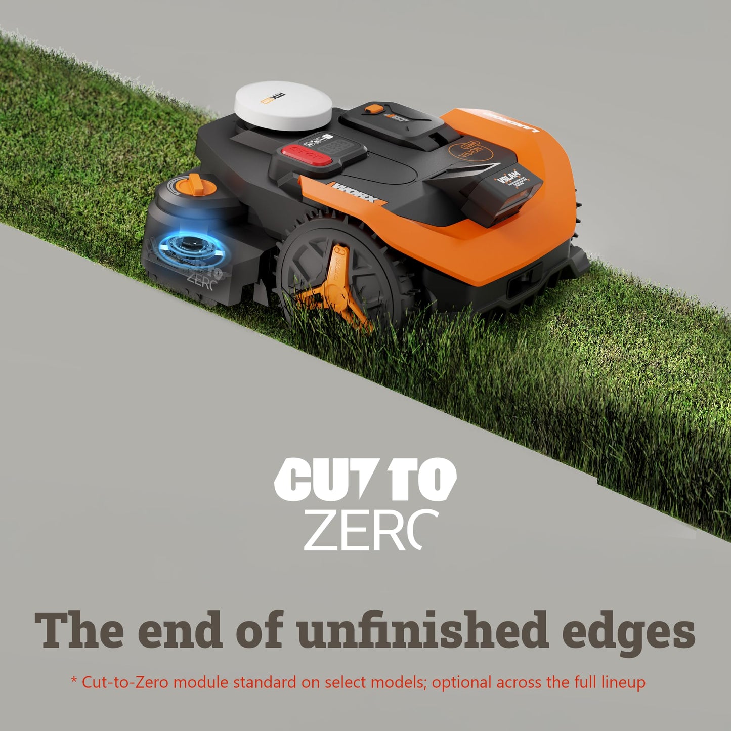 WORX Landroid Vision Cloud Robot Lawn Mower, No Perimeter Wire Robot Mower for 1/2 Acre, AI Obstacle Avoidance + RTK Cloud Navigation, Auto Mapping, App Control, WR320