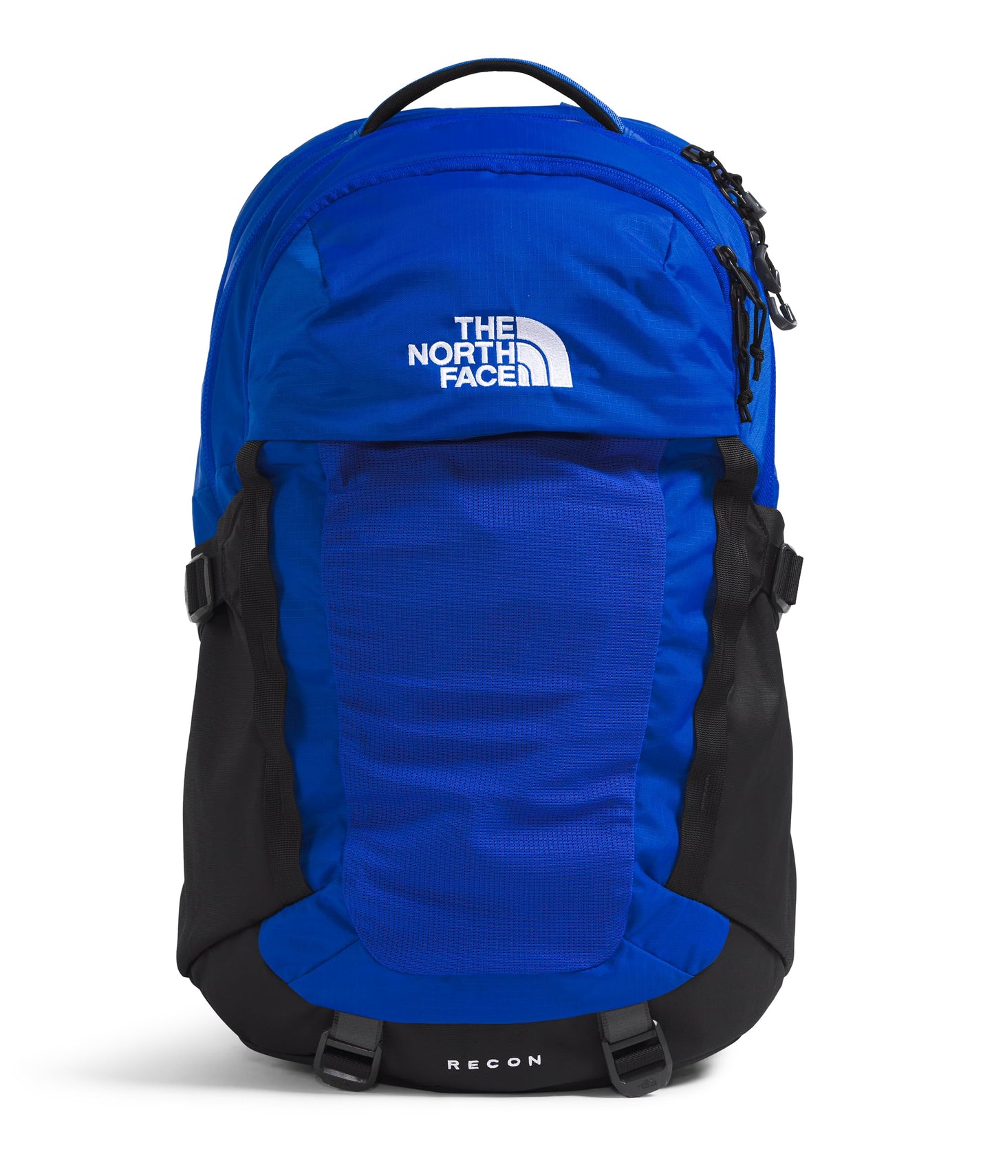 THE NORTH FACE Recon Everyday Laptop Backpack | Daypack with Water Repellent Finish, 16" Laptop Sleeve, 2 Water Bottle Pockets, TNF Black/TNF Black-NPF, One Size