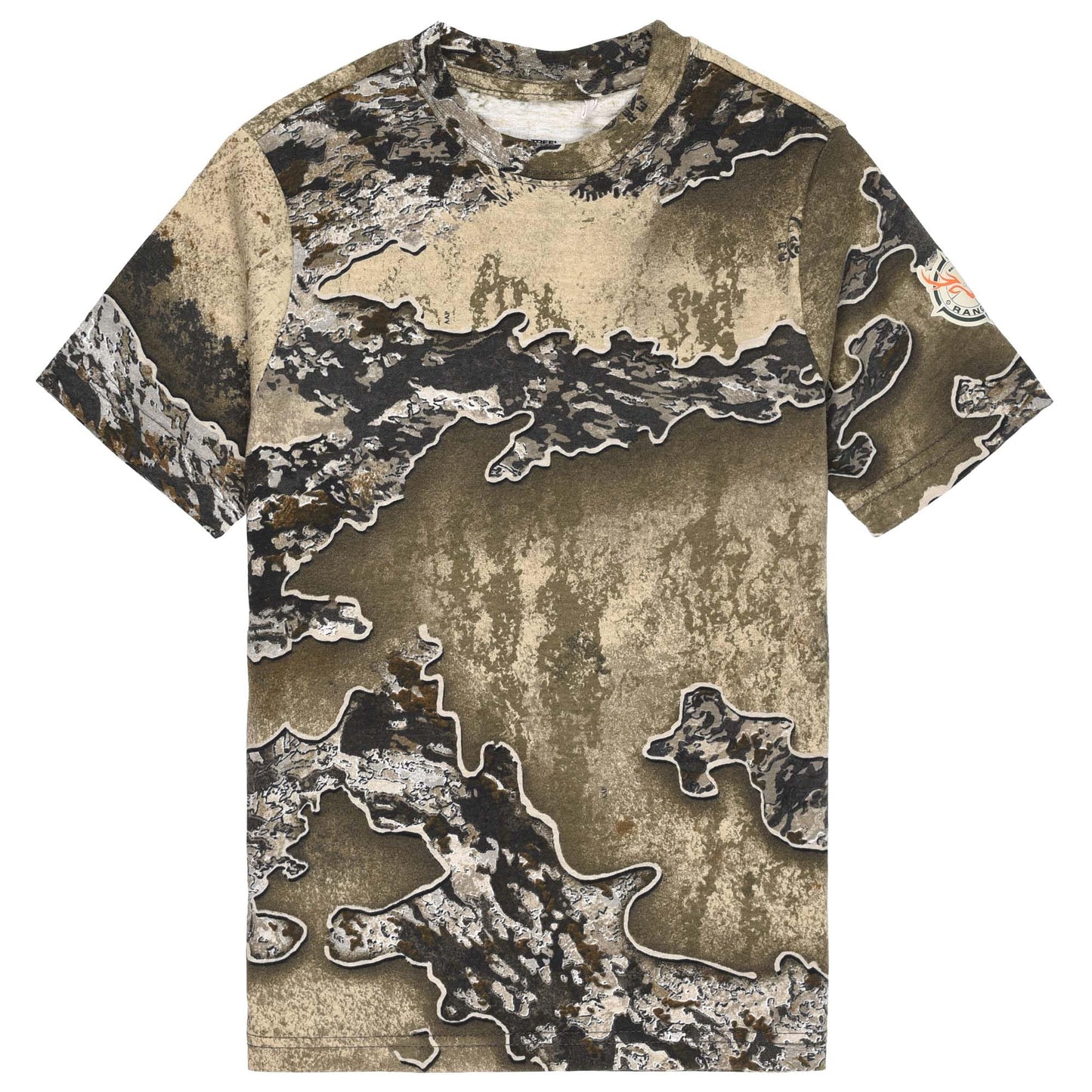 Youth Camouflage Short Sleeve Crewneck Shirt for Boys and Girls