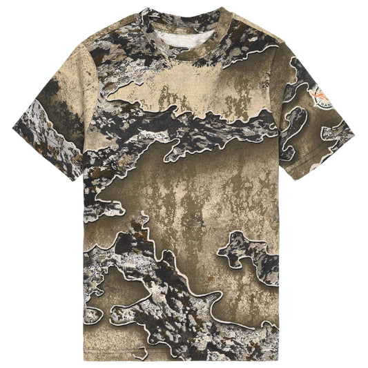 Youth Camouflage Short Sleeve Crewneck Shirt for Boys and Girls