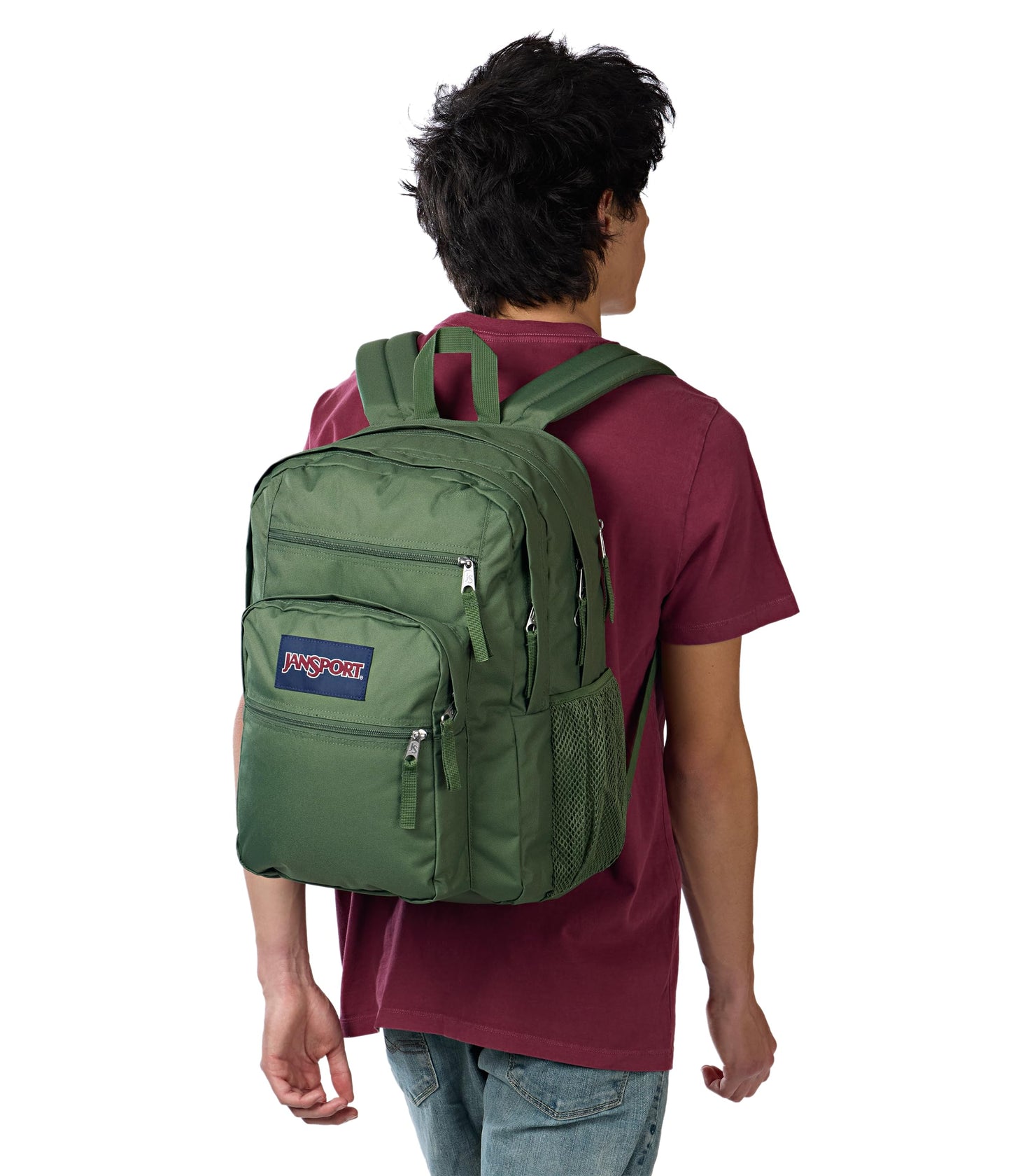 JanSport Laptop Backpack - Computer Bag with 2 Compartments, Ergonomic Shoulder Straps, 15” Laptop Sleeve, Haul Handle - Cargo Green