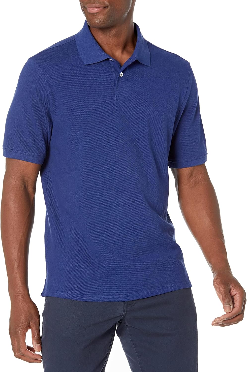 Amazon Essentials Men's Regular-Fit Short Sleeve Cotton Pique Polo Shirt (Available in Big & Tall)