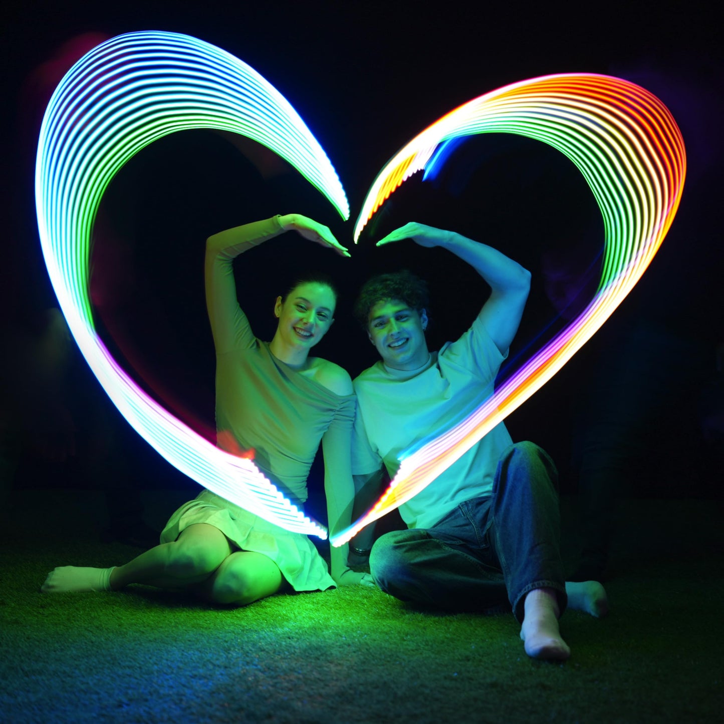 TOSY Flying Ring - 16 Million Color RGB LEDs, Super Bright, Lost Mode, Auto Light Up, Camping Essentials for Kids/Teens/Boy/Girl, Safe & Soft, Waterproof, Pool/Beach Games, Lightweight Toy