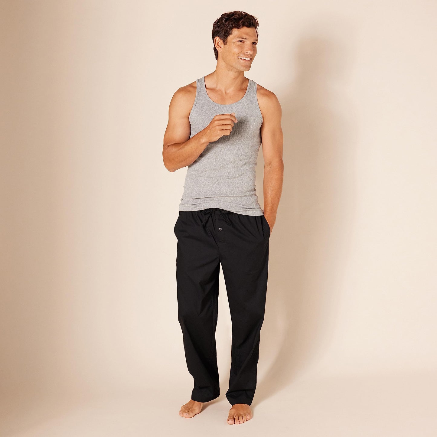 Amazon Essentials Men's Slim Fit Breathable Cotton Tank Undershirts, Pack of 6