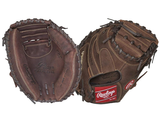 Rawlings | PLAYER PREFERRED Baseball Catcher's Mitt | Right Hand Throw | 33" - One-Piece Closed Web