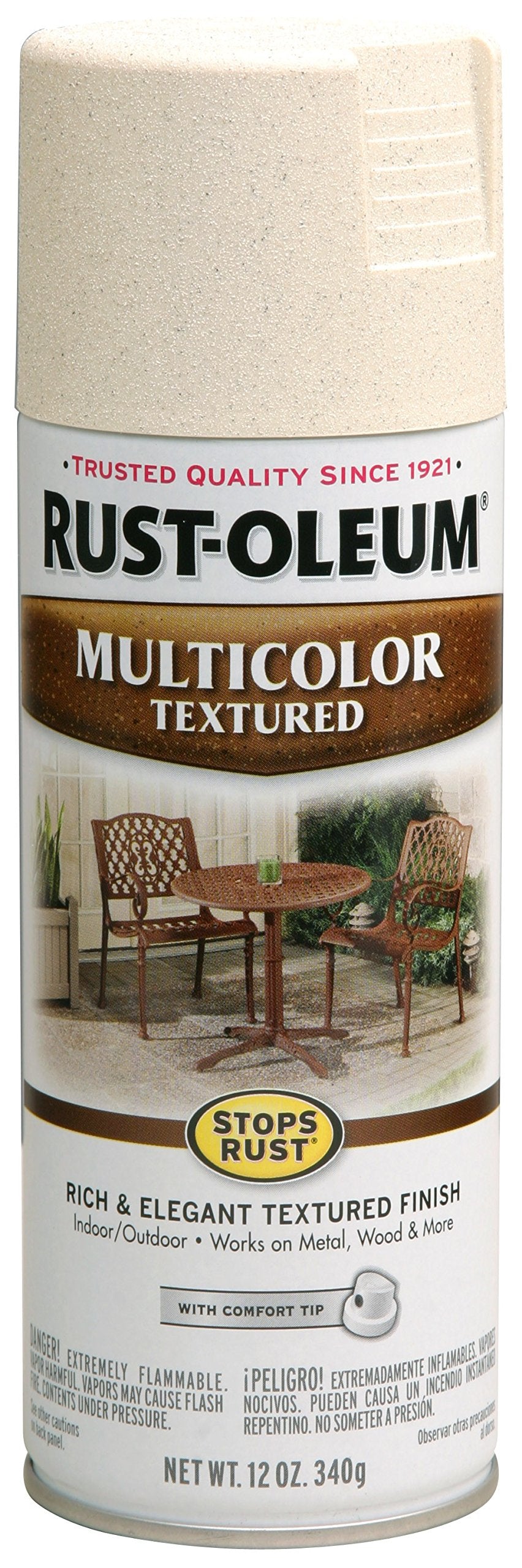 Rust-Oleum 223524-6PK Stops Rust Multi-Color Textured Spray Paint, 12 oz, Desert Bisque, 6 Pack, Beige