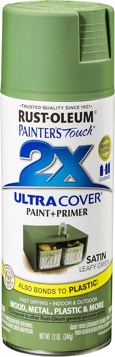 Rust-Oleum 331182 Painter's Touch 2X Ultra Cover Spray Paint, 12 oz, Ultra Matte Black