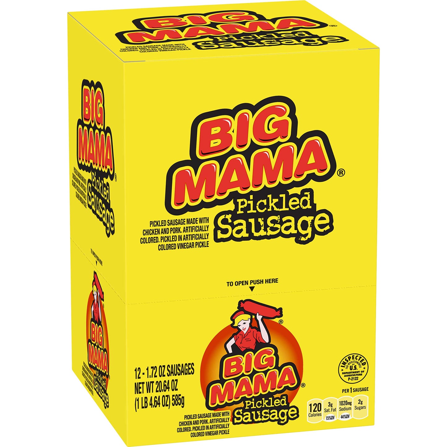 Penrose Big Mama Pickled Sausages, 2.4 Ounce, 6 Pack