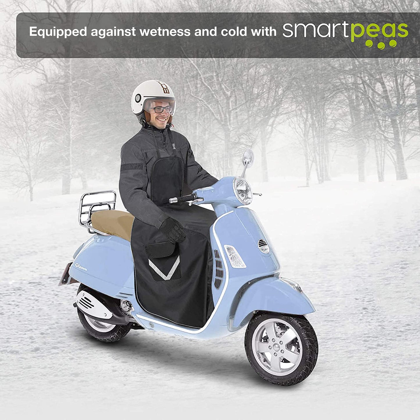 Scooter Leg Cover - Motorbike Leg Cover - Scooter Blanket for All Scooters - Universal Size - German TUV Certified