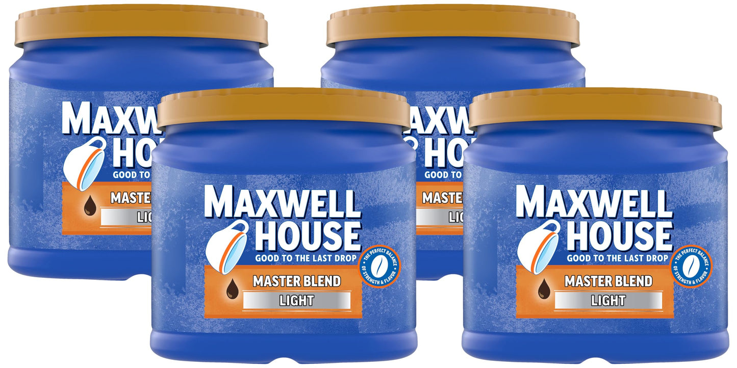 Maxwell House Breakfast Blend Mild Roast Ground Coffee, 38.8 oz Canister