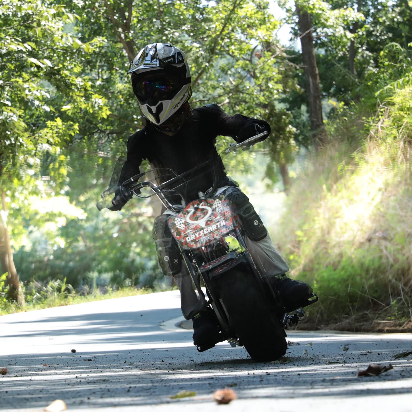 Oryxearth Mini Dirt Bike for Kids, Gas Powered Off Road Pit with Automatic Transmission and Pull Start Kids