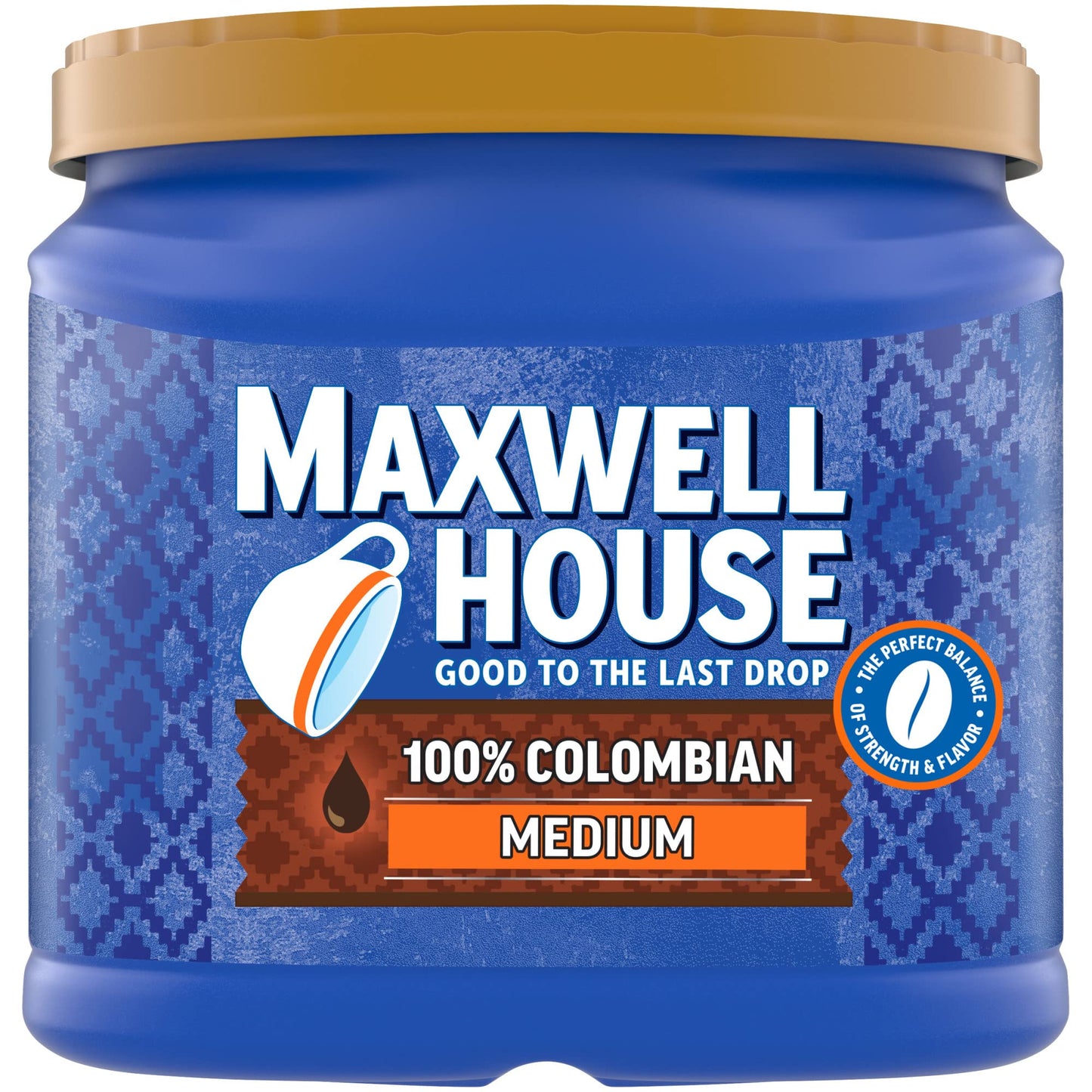 Maxwell House Breakfast Blend Mild Roast Ground Coffee, 38.8 oz Canister