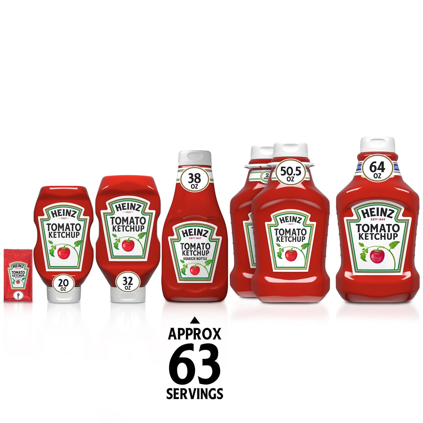 Heinz Ketchup Forever Full Inverted Bottle (20 oz, Pack of 12)