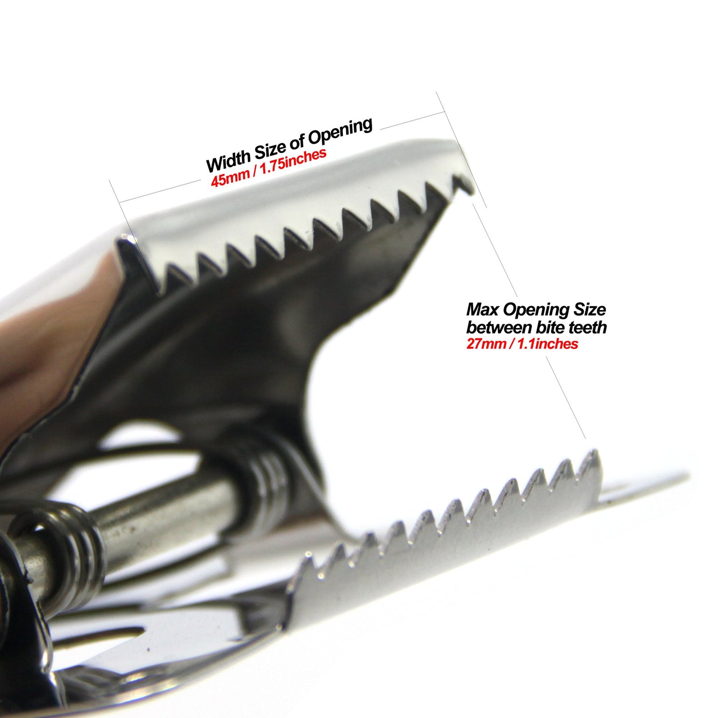 SAMSFX Fish Cleaning Board Tools Fillet Clamp w/Screws Deep-Jaw Fish Tail Clip Board for Scaling Table Bait (Fish Clamps with Black Grip)