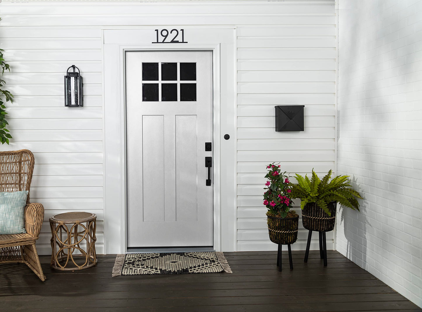 Rust-Oleum 369383 Advanced Dry Door & Trim Paint, Quart, Satin Black