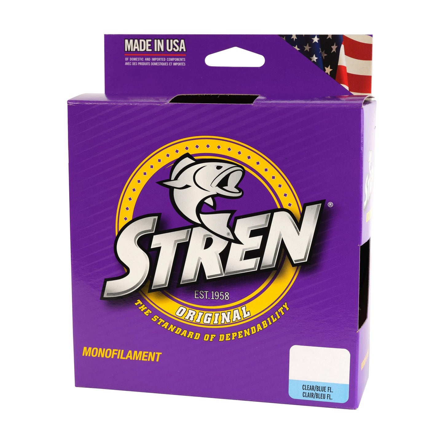 Stren Original Monofilament Fishing Line, Clear/Blue Fluorescent, 12lb | 5.4kg, Suitable for Freshwater Environments