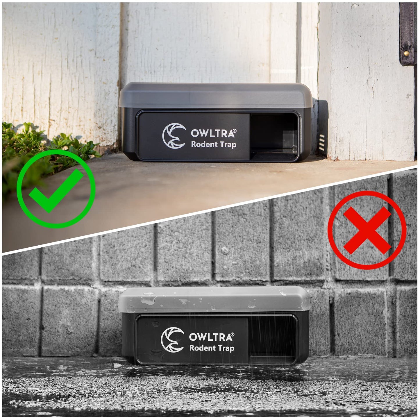 Indoor Electric Mouse Trap, Instant Eliminate Rodent Zapper with Pet Safe Trigger, Black, Small