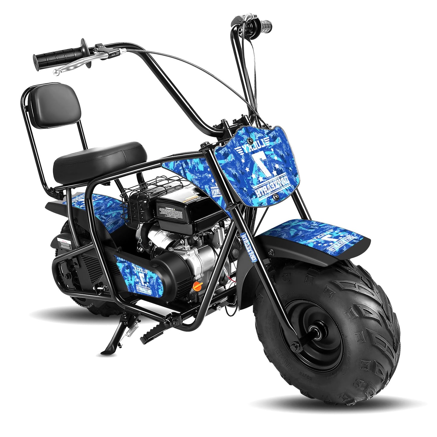 Oryxearth 99CC 4-Stroke Mini Dirt Bike, Gas Powered Off Road Dirtbike W/EPA Approved for Kids, Speed Up 24 MPH, Weight Capacity 185 LBS