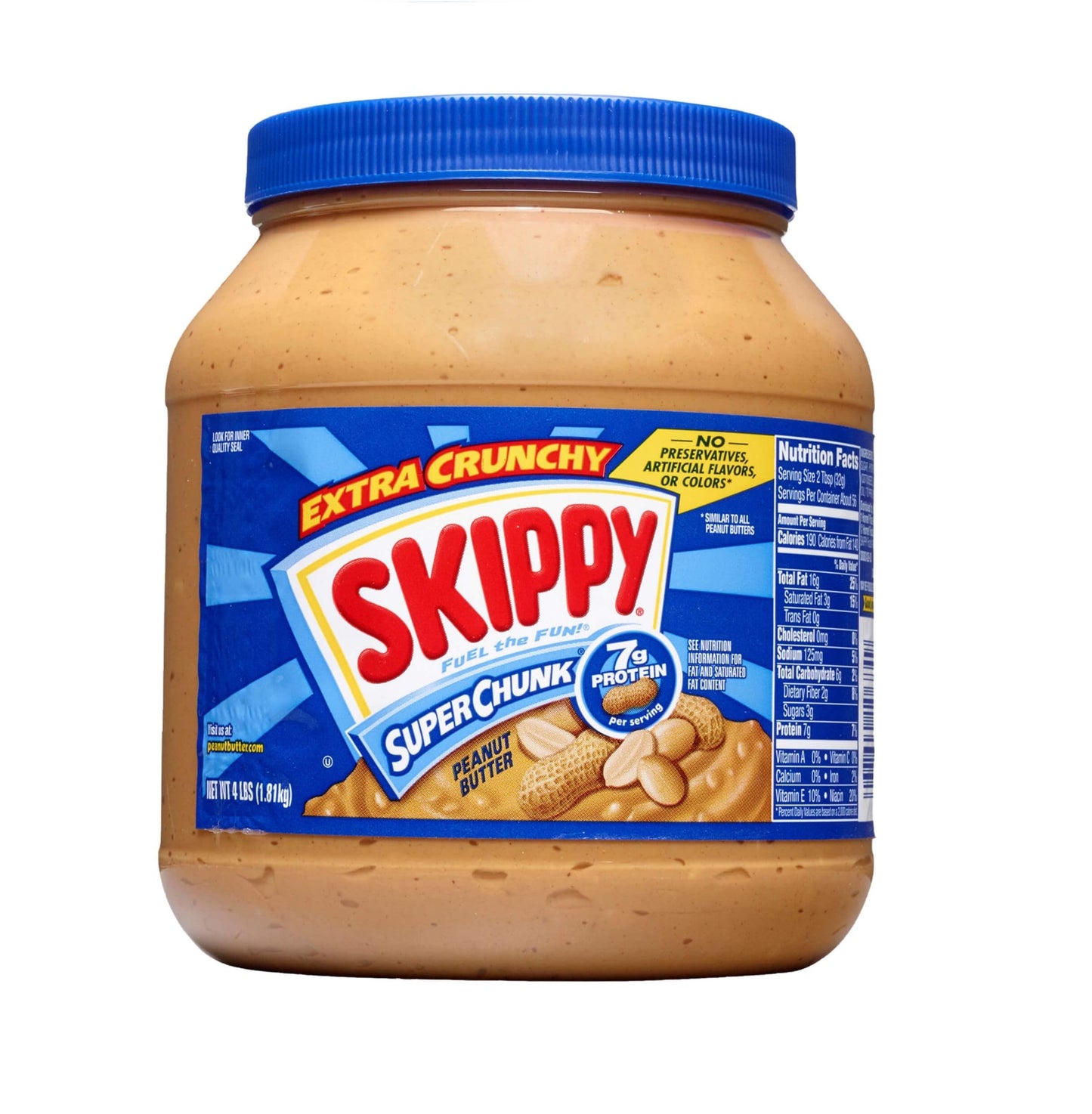 SKIPPY Peanut Butter, Super Chunk, 40 Ounce