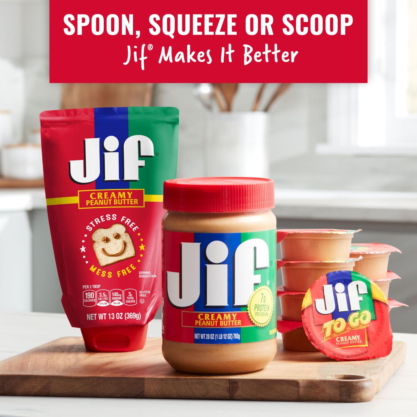 Jif Creamy Peanut Butter, 16 Ounces (Pack of 3)