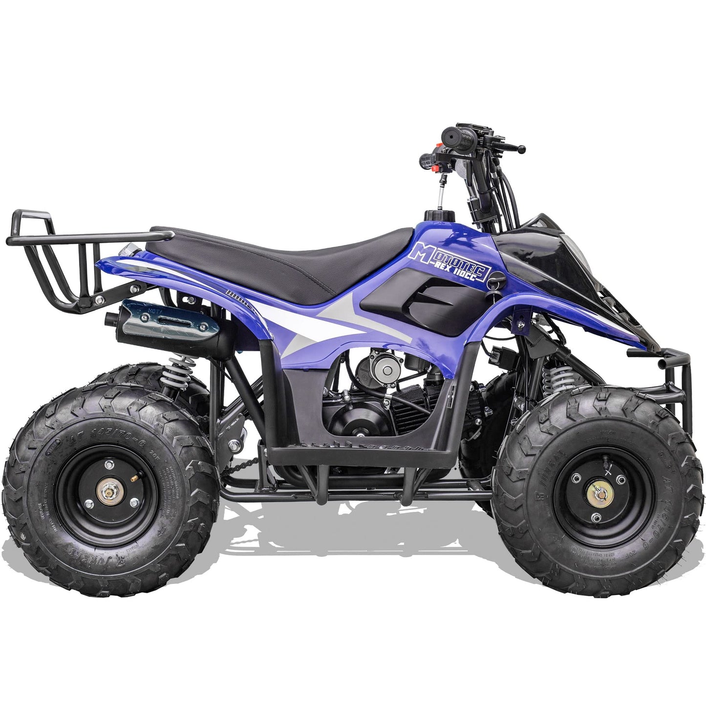 MotoTec Rex 110cc 4-Stroke Kids Gas ATV Black