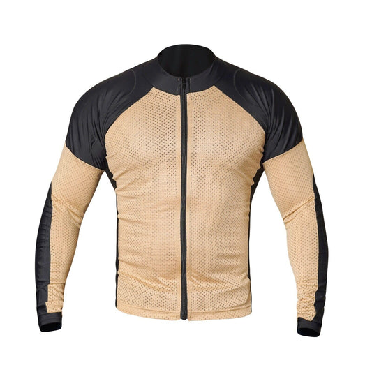 WICKED STOCK Mesh Armored Motorcycle Shirt - CE Level 2 Unisex Motorcycle Protective Shirt for Summer with Removable Padding