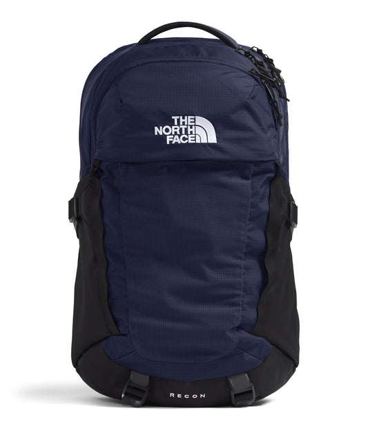 THE NORTH FACE Recon Everyday Laptop Backpack | Daypack with Water Repellent Finish, 16" Laptop Sleeve, 2 Water Bottle Pockets, TNF Black/TNF Black-NPF, One Size