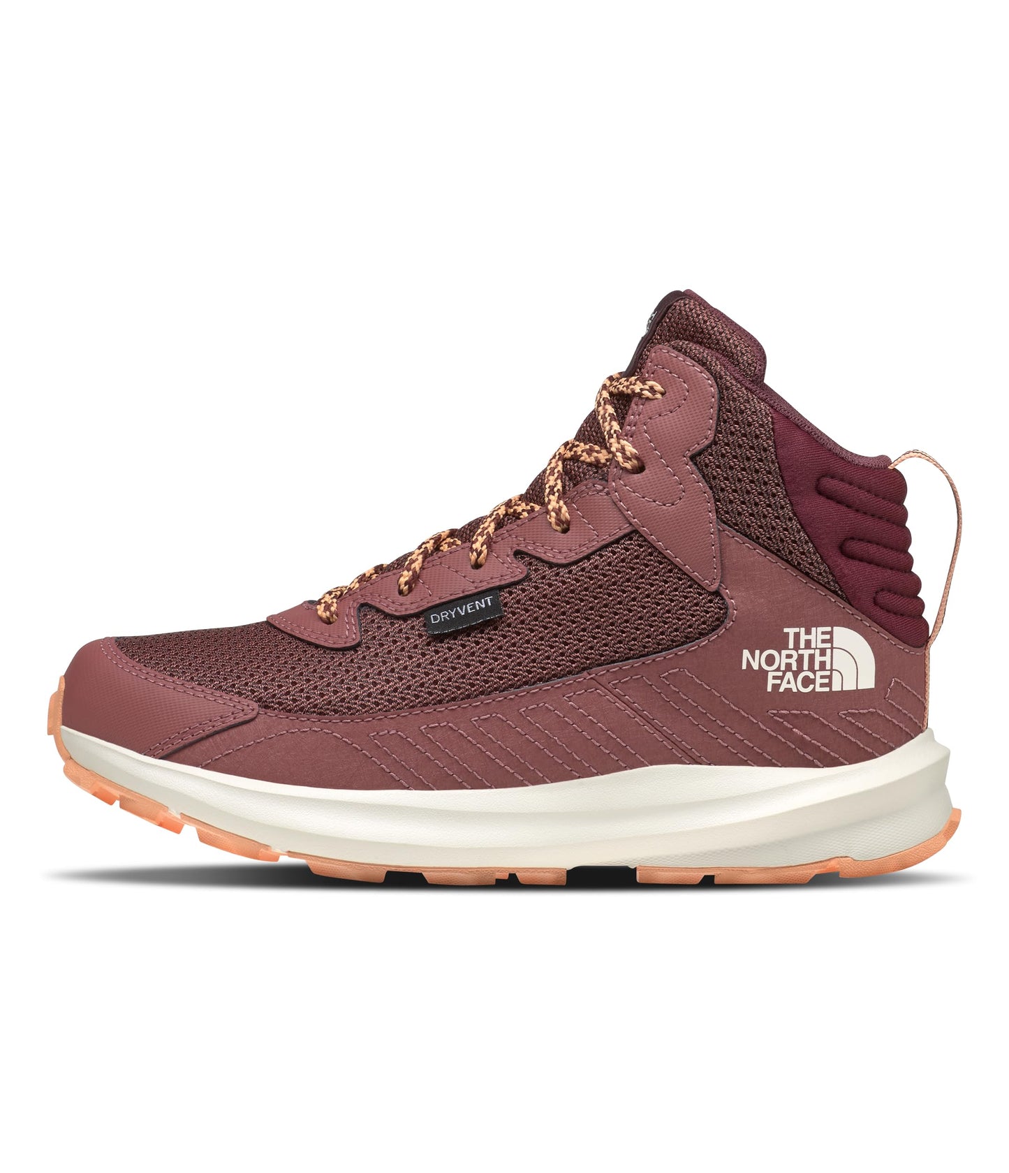 THE NORTH FACE Kids' Fastpack Hiker Mid Waterproof Shoe | Rockered Eva Midsole, Grippy Rubber Outsole